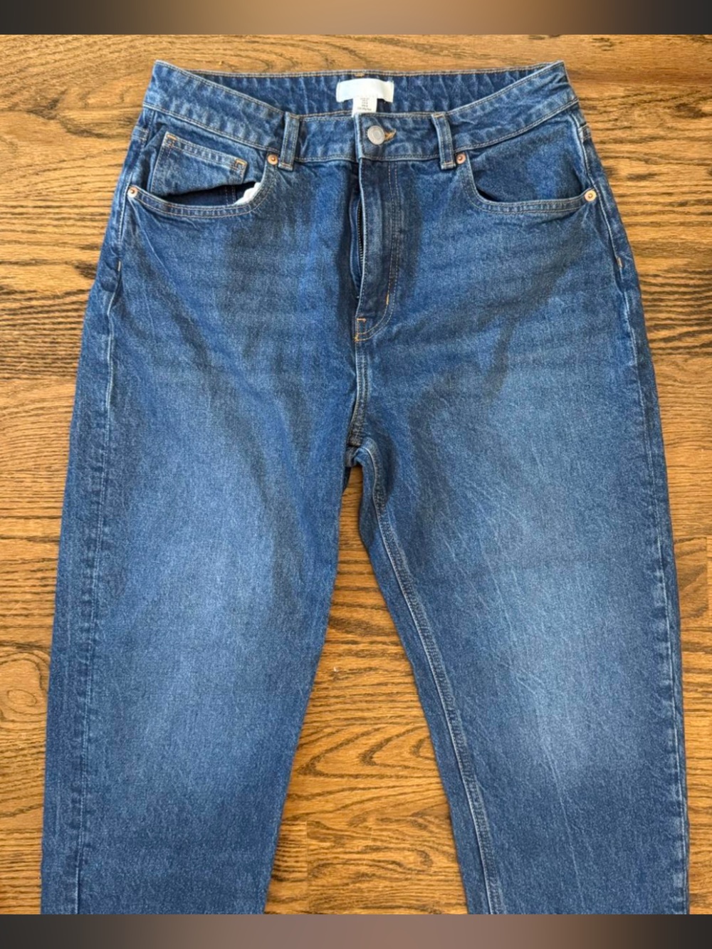 H&M Relaxed Fit Blue Womens Jeans